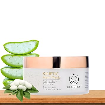 CLENFAY Hair Mask, For Damaged and Weak Hair | Deep Smoothing Mask Free From Sulphate & Paraben For All Hair Types (180g)