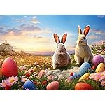 HUADADA Jigsaw Puzzles for Adults 1000 Pieces, Rabbit Letter on Back Interlock Perfectly No Dust, Home Decors Family Challenge Toys for Men Women Elders Seniors (27.5x19.6), 1:1 Poster