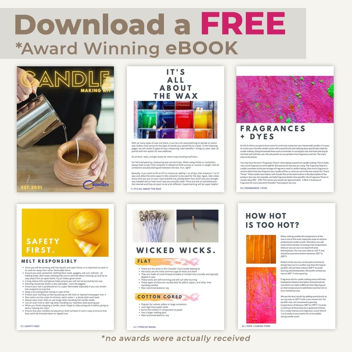 DIY Candle Making kit - 5lb Bulk Organic Soy Candle Wax Candle Making Supplies for Adults, Beginners, and Kids : Everything Else