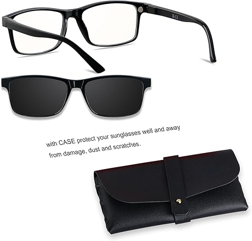 Miniatura 5 de ANDWOOD Lentes de lectura polarizados con bloqueo de luz azul, para hombres y mujeres, protección UV