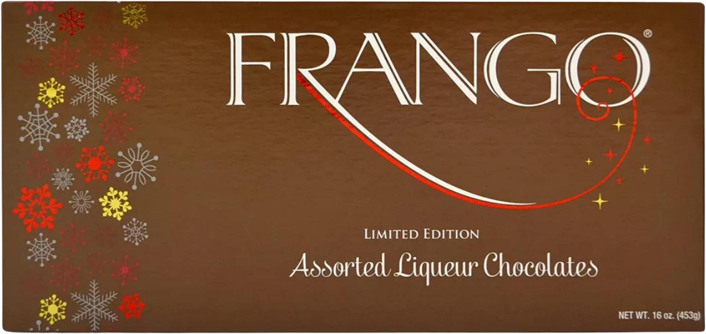 Frango Chocolates, 45-Pc. Assorted Liqueurs Limited Edition Box of Chocolates, 1pounds