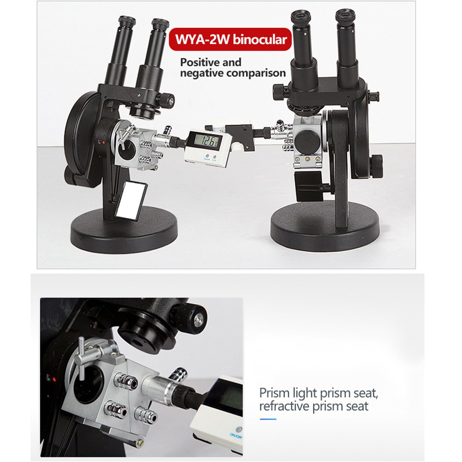 Qiang Abbe-Refraktometer,Fernglas,professionelles digitales Labor,automatische optische Instrumente,einstellbare Schärfe,1,3000–1,7000 Nd,0–95% Brix-Messung,0,0003 Genauigkeit