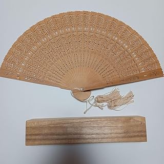 宮脇賣扇庵透かし彫り 白檀扇 扇子 日本舞踊 綺麗 上