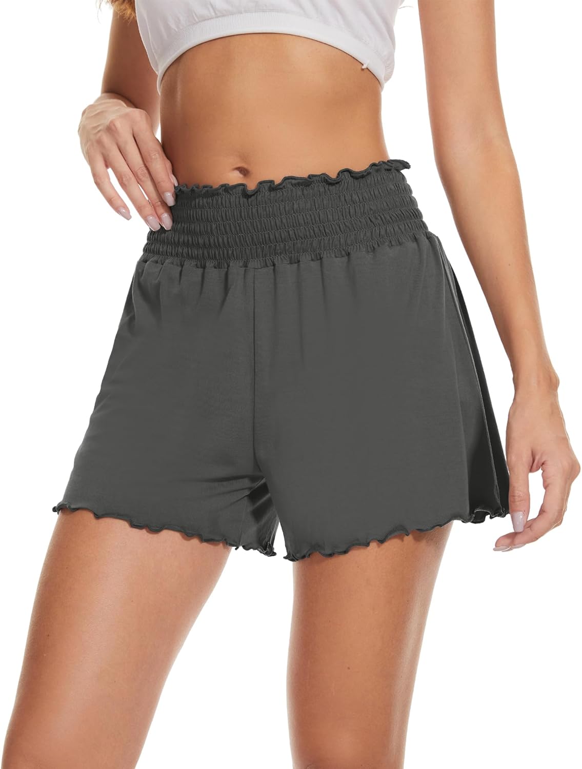 WiWi Viscose from Bamboo Pajama Shorts for Women Soft Sleep Boxers High Waisted Lounge Short Pj Bottoms S-XXL - Image 3