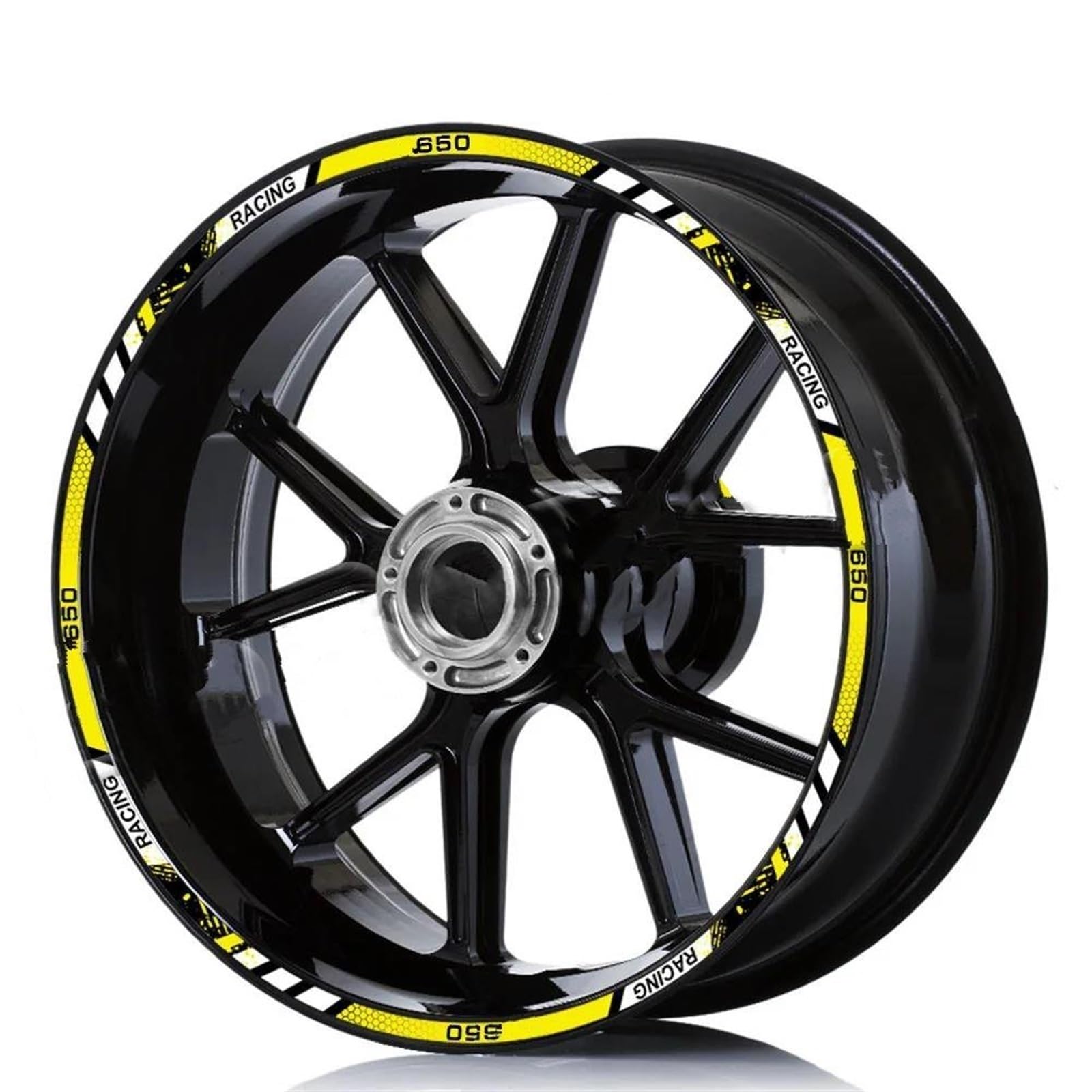 Stickers Motorcycle Wheel Stickers Night Reflective Decorative Rim for Z650 Z 650(Style 5)