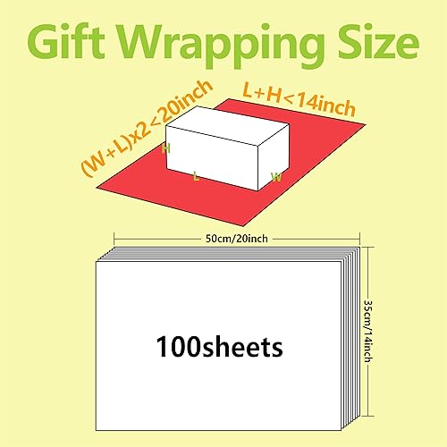 Miniatura 2 de Bobobag 100 hojas de papel de seda rojo a granel de 20"X14" para bolsas de regalo, papel de envolver, Navidad, bodas, cumpleaños, despedidas de