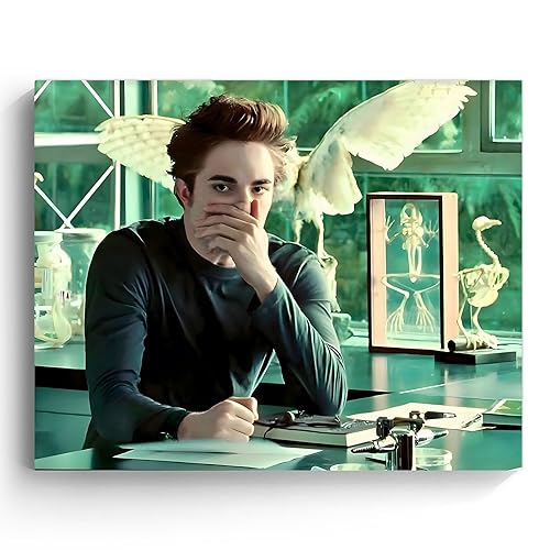 Twilight-Inspired “Edward Covering His Nose” Canvas Print