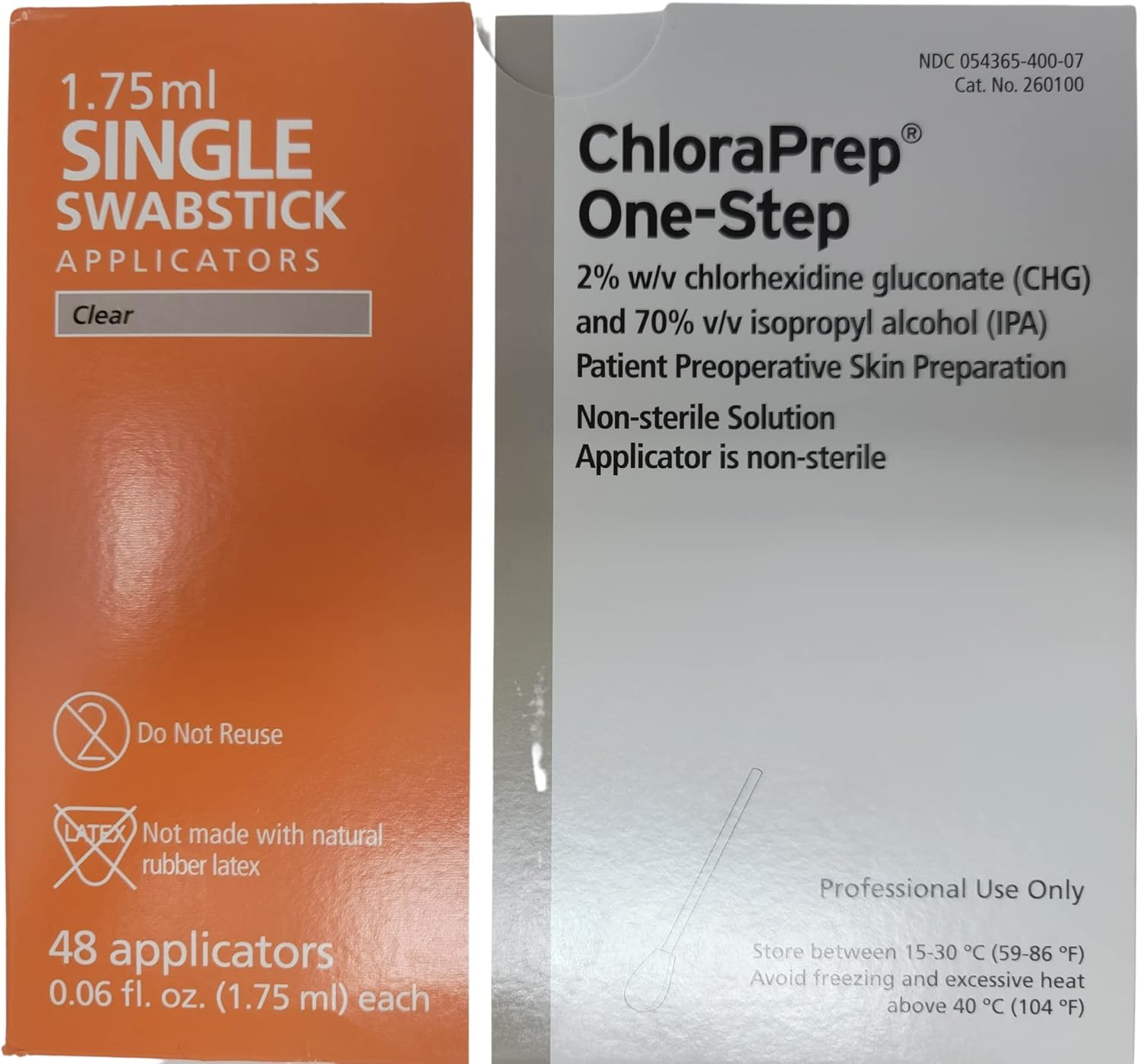 Chloraprep 1.75ml Swabstick Applicator (Single) (Box of 48) by