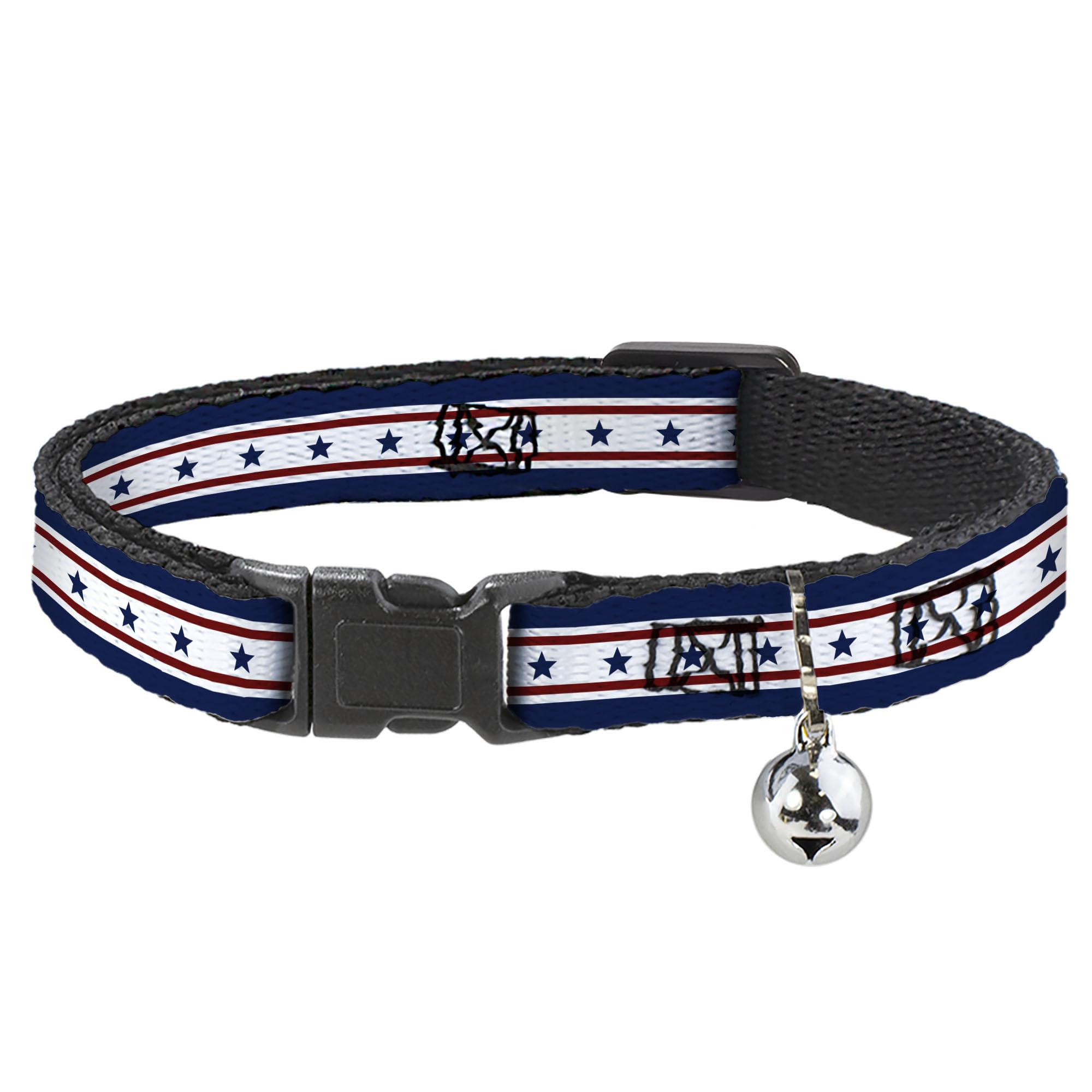 Collar para gato de 20 a 30 cm Buckle-Down BAC-W30193-NM antiahogo flexible