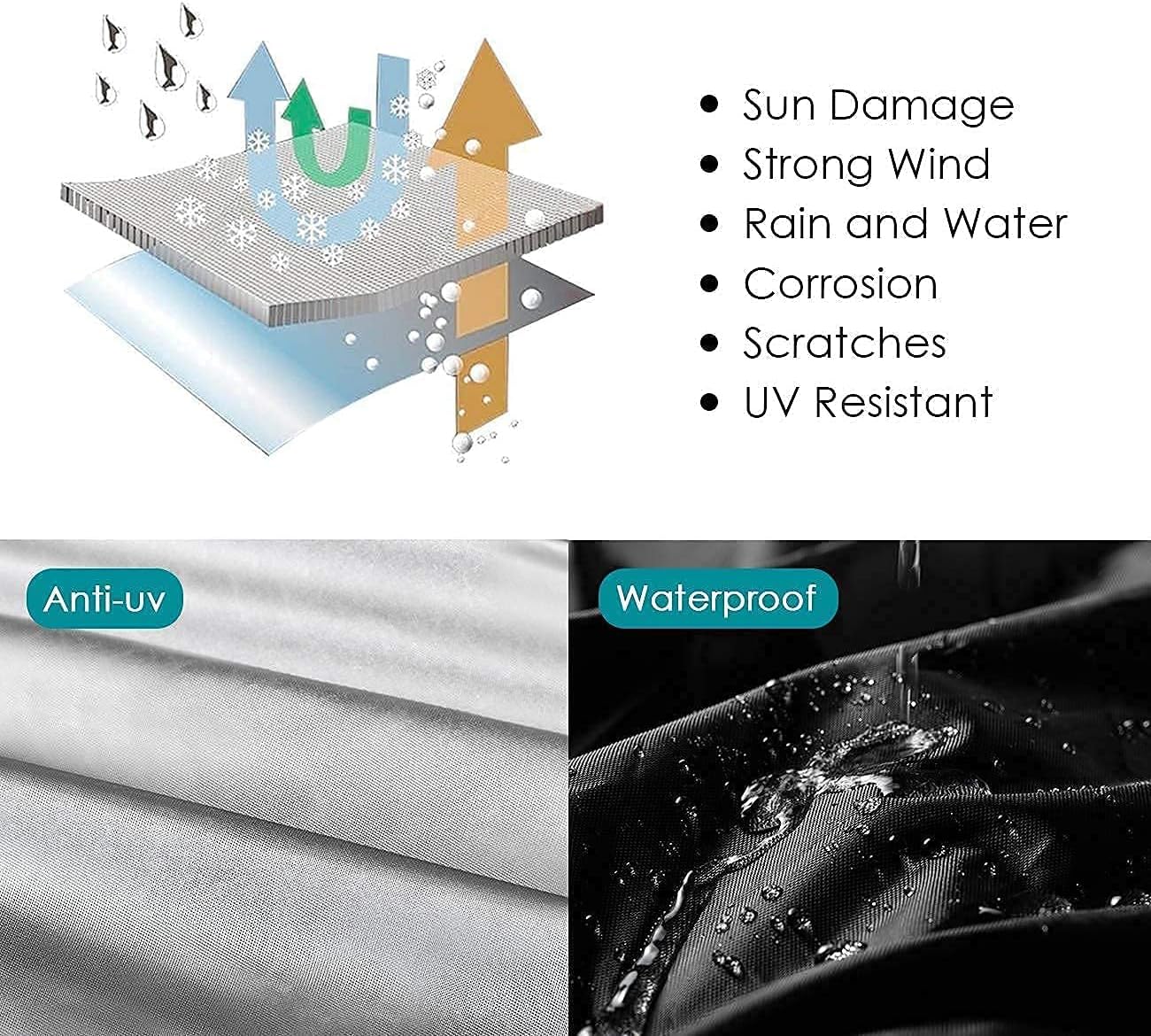 Favoto Bike Cover 29 inch Waterproof Outdoor Cover Disc Lock Alarm 110dB Alarm for Motorcycle Bikes e-Bikes