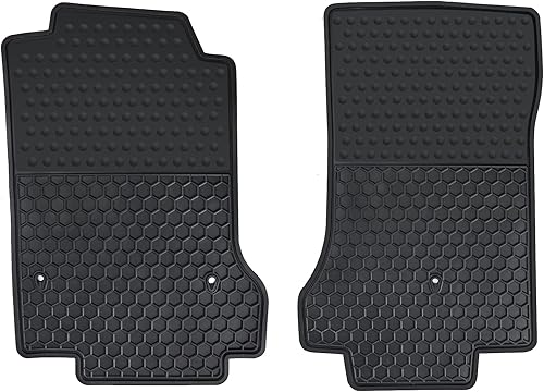 Alfombrillas de automóvil personalizadas para Corvette C6 2007.5-2013 (cierre de gancho), alfombrillas de goma negra, protección para todo tipo de