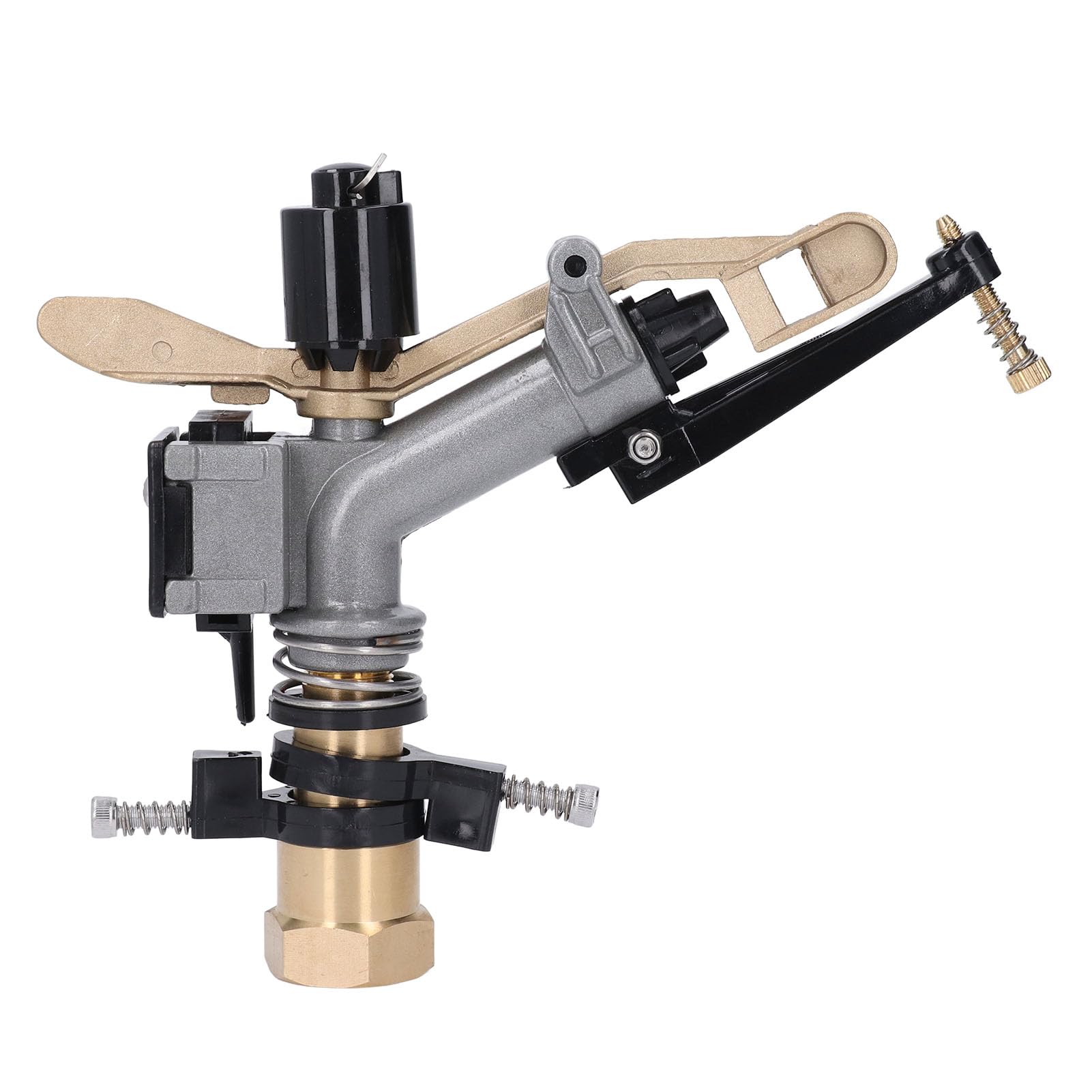 Bewinner Irrigatore per Irrigazione a Rotazione Automatica da 1 Pollice, Spruzzatore Nebulizzante per Grandi Aree con Braccio Oscillante, Irrigatore d'acqua a Copertura Totale a 360° per Fattoria