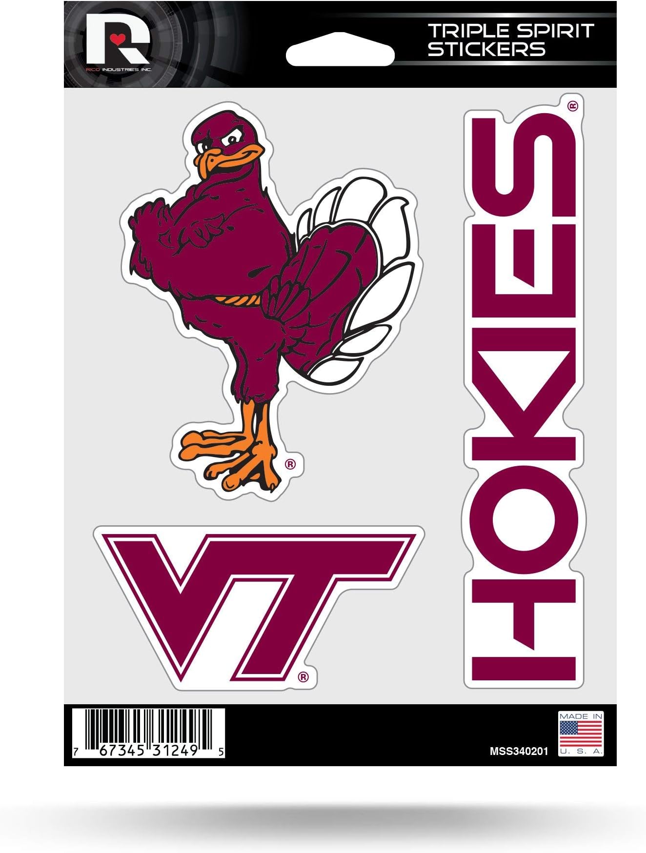 NCAA Alabama Design Triple Sticker Sheet