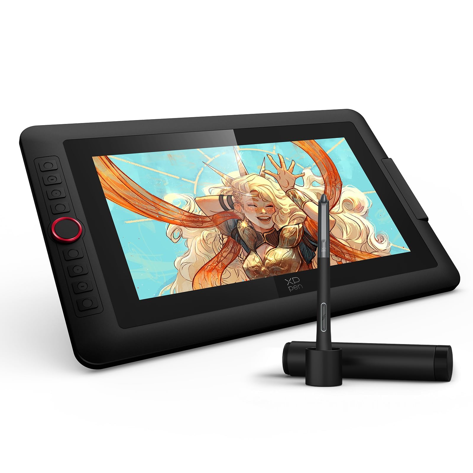 XPPen Artist 13.3 Pro V2 Drawing Tablet with Screen,132% sRGB Graphic Tablet for 13.3" Full-Laminated Art Tablet with Anti-Glare Glass, Dial for PC, Mac, Android, Linux Black,16384 Pen Pressure