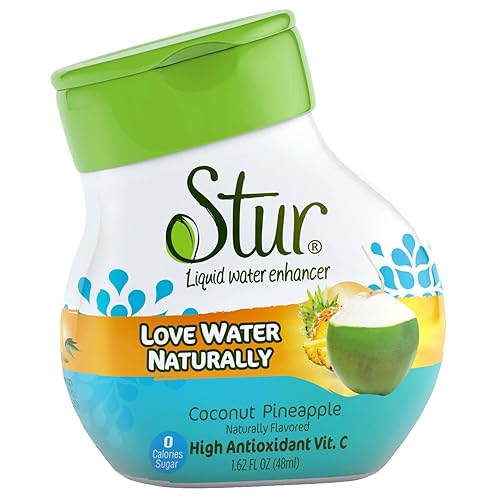 STUR Mezcla de bebida de piña y agua de coco, 1.62 onzas