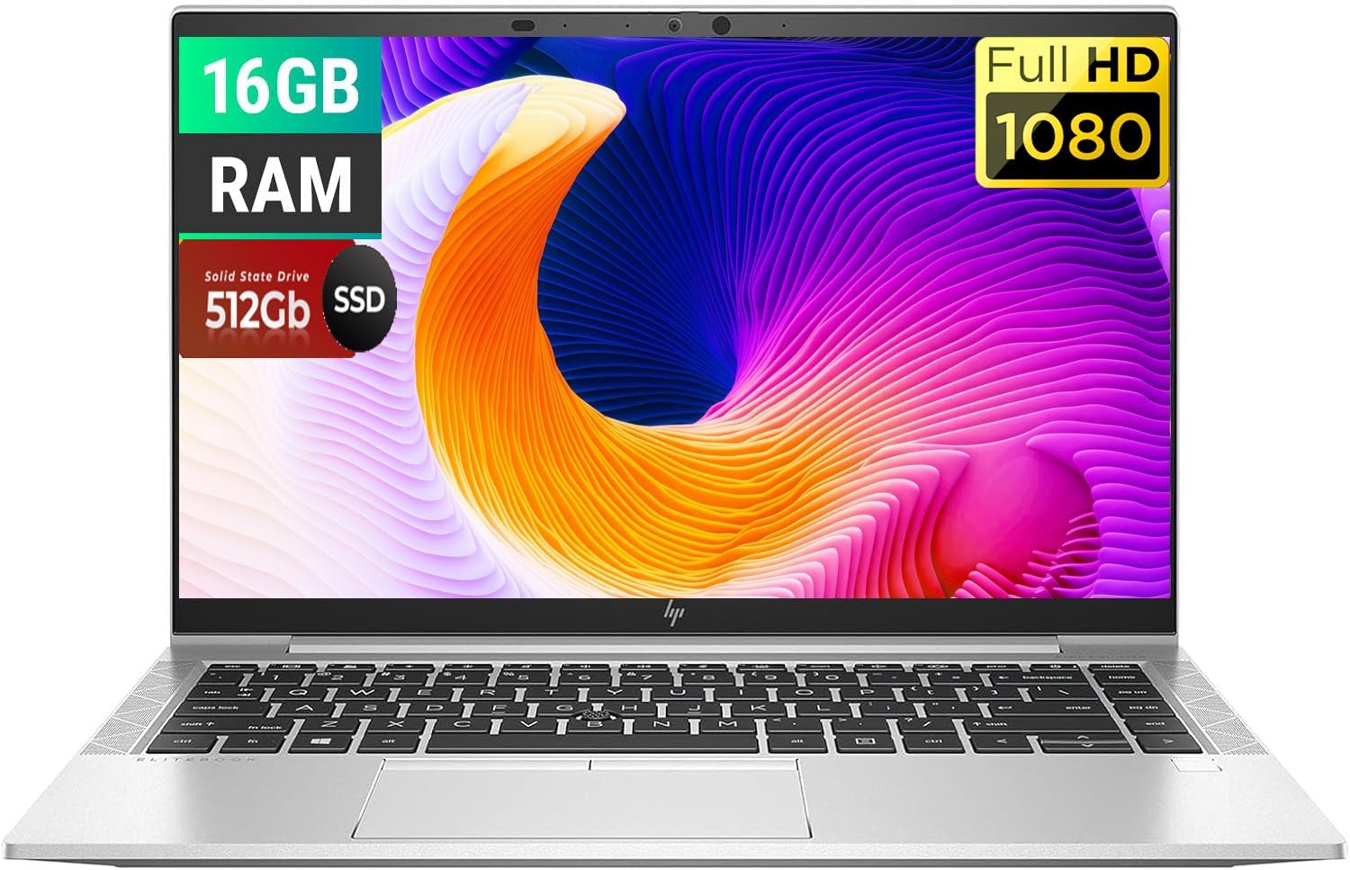 HP EliteBook 845 G8 Business Laptop, 14" FHD(1920 x 1080) Display, AMD Ryzen 5 Pro 5650U Processor 2.3-4.2GHz, 16GB RAM, 512GB SSD, Win 10 Pro, Silver(Renewed)