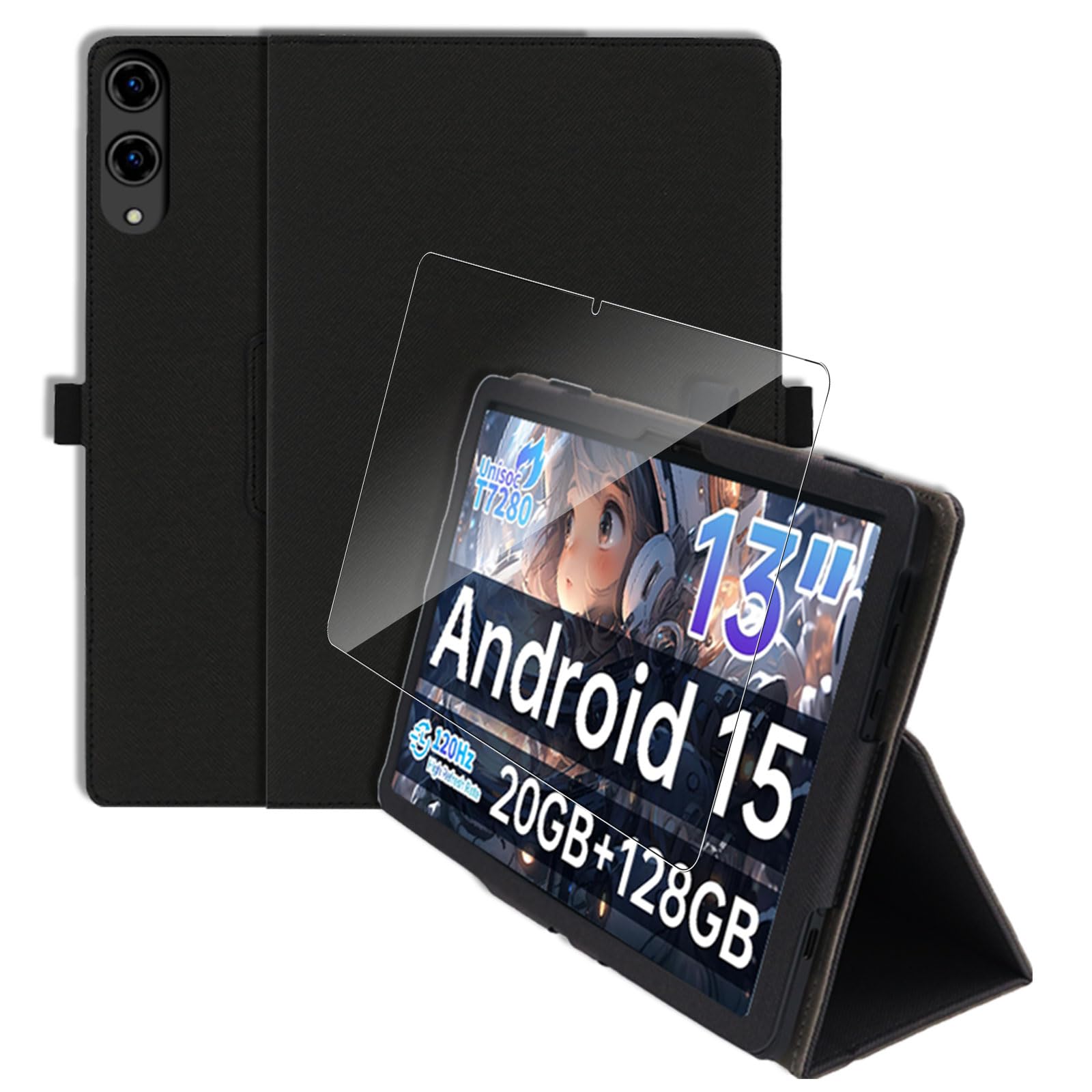 Amazon.co.jp: For Teclast T65 ケース フィルム セット スタンド 全面