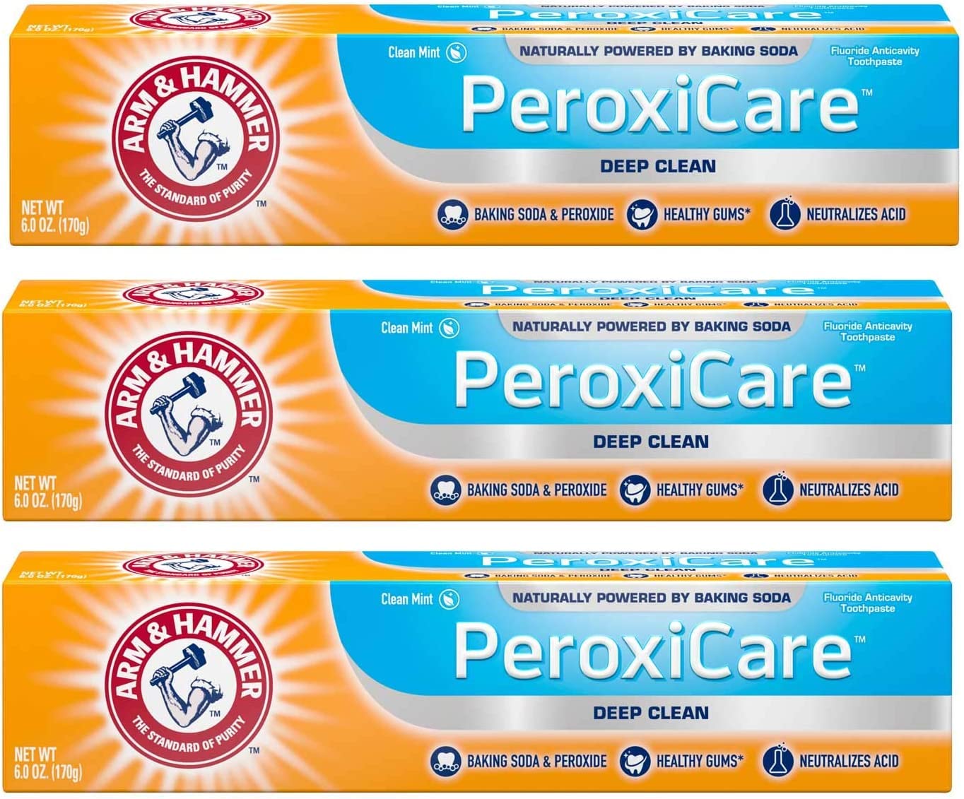 Arm & Hammer PeroxiCare Healthy Gums Toothpaste, Baking