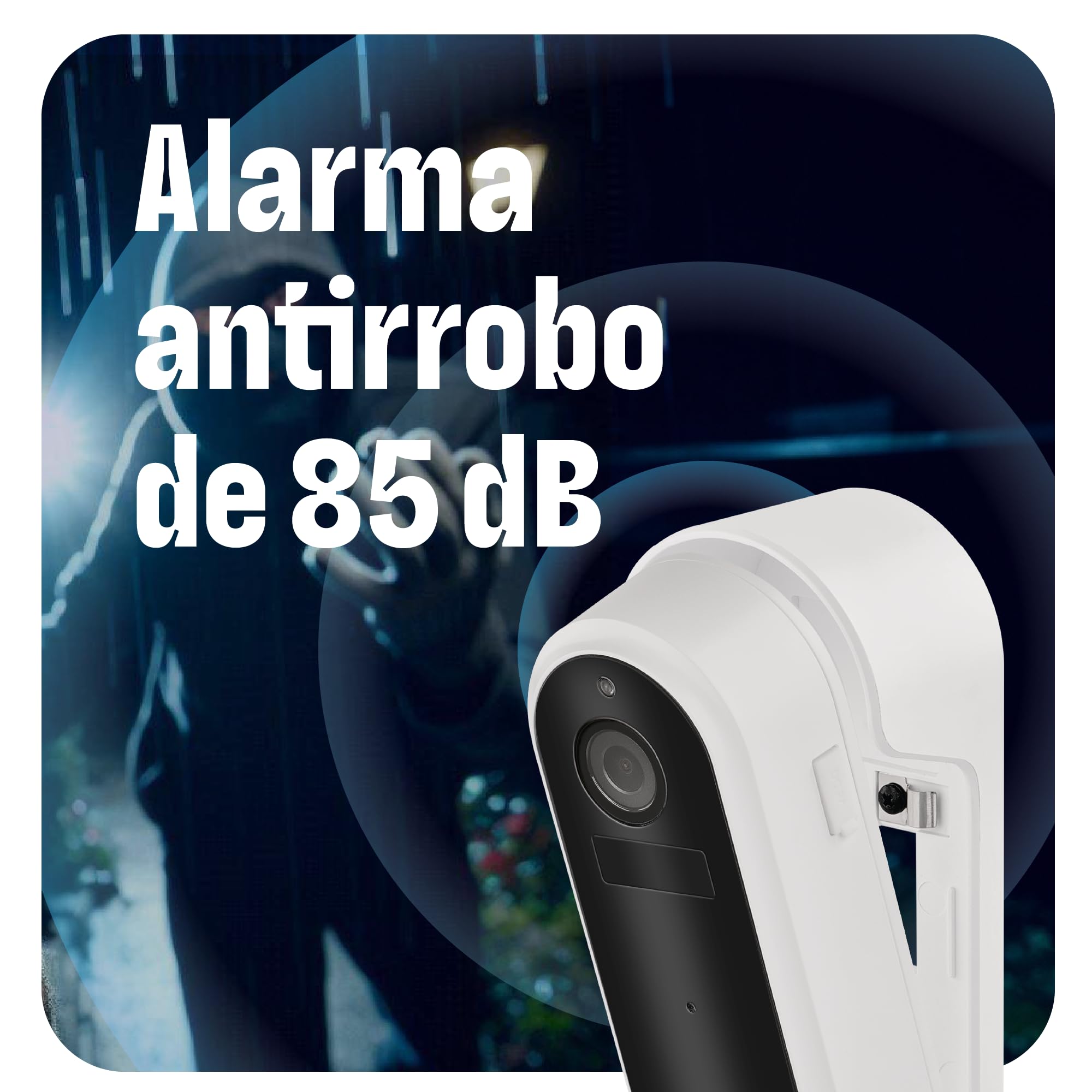 OMAJIN by Netatmo, Timbre Vídeo Inteligente inalámbrico 2K, con Pilas, Campanilla incluida, Detección Humana/Movimiento, IP65, Detección Zonas, Audio bidireccional, SD/Cloud, OVD-01