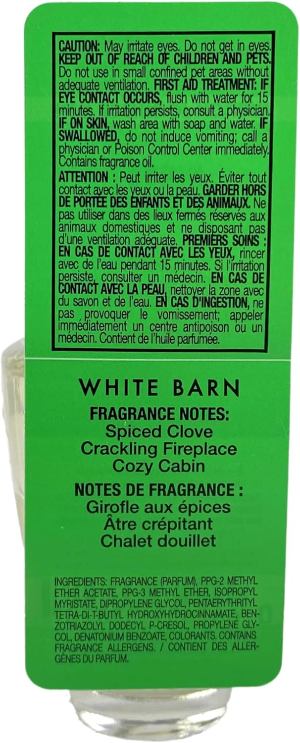 Bath & Body Works Christmas Cabin 4 Pack Wallflowers Home Fragrance Refill Bundle with a Natural Oats Sample Soap