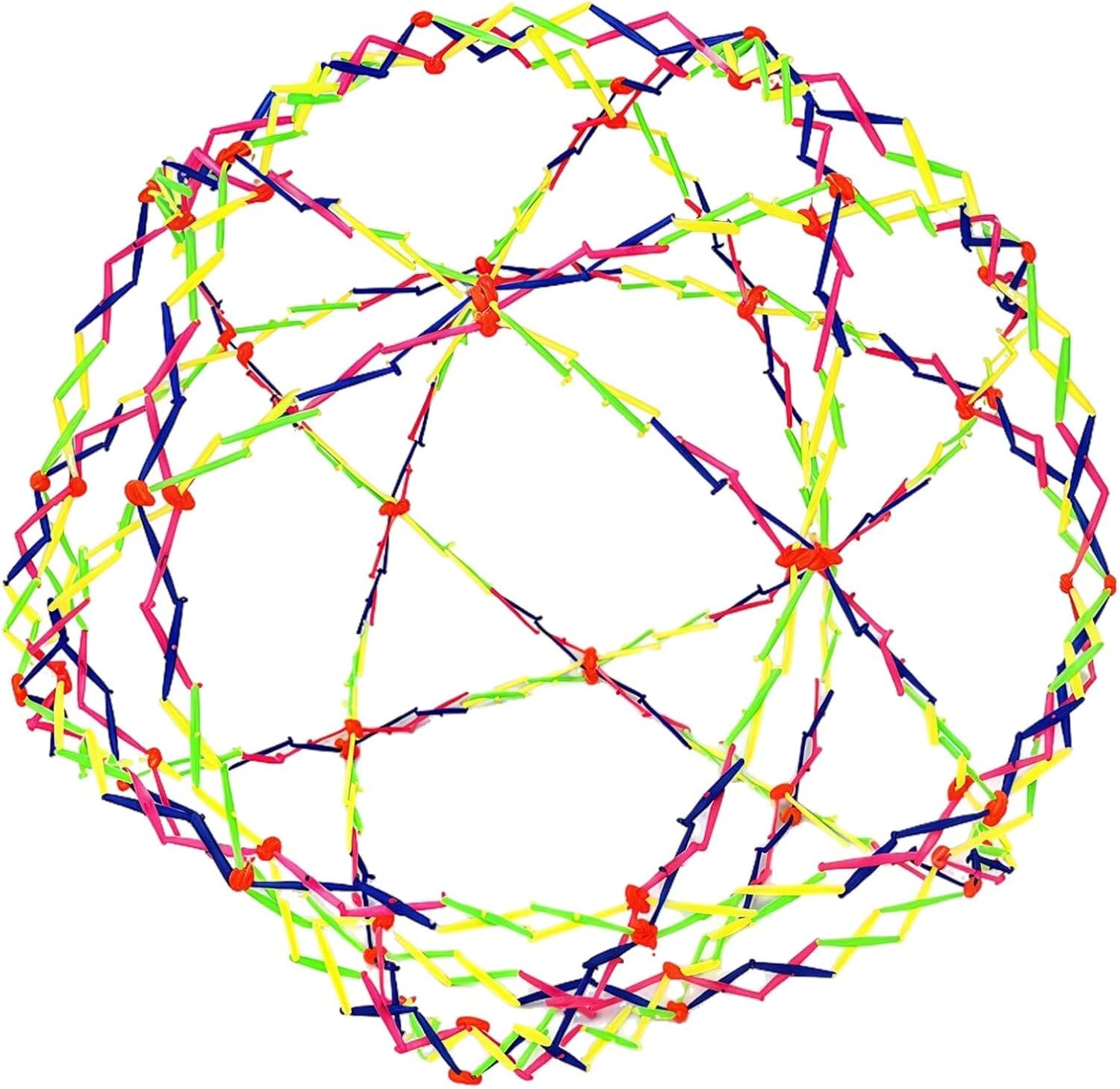 Large Rainbow Expandable Ball, Novelty Plastic Toy from 11.8" to 39.4" Expanding Sphere, Breathing Toy Sphere Designed Specifically for Boys and Girls