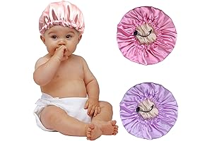 3 Pieces Satin Bonnets for Babies (12-18 Months)