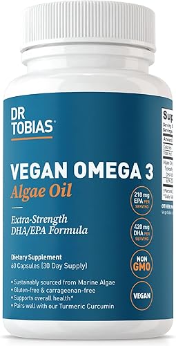Miniatura 3 de Dr. Tobias Aceite de algas vegano Omega 3 y limpieza de colon de 14 días para mejorar la digestión, apoyo intestinal e inmunológico, y salud general
