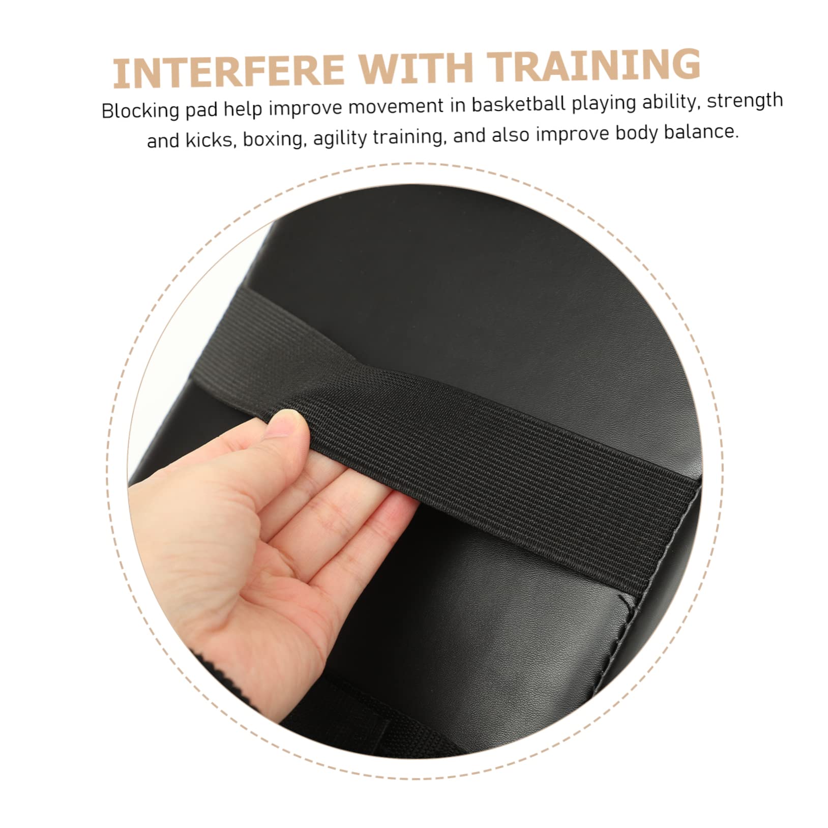 Sosoport Cuscino Blocco Basket in PU Leather e Schiuma per Allenamento Professionale
