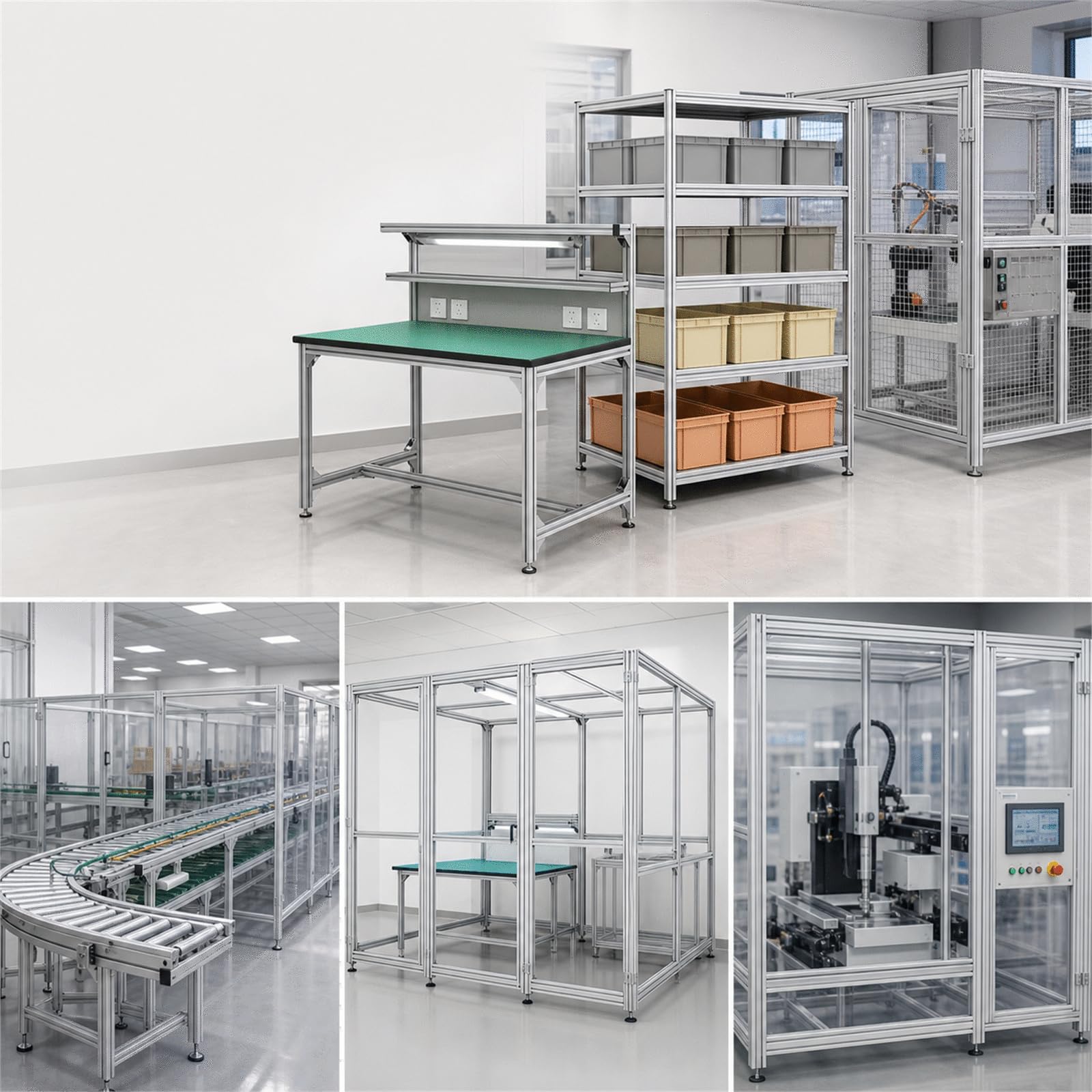 Aluprofil Konstruktionsprofil,3D Drucker Alu Profil,Eloxiertes Wetterfestes Alu Profil,Stabil Und Langlebig,Glatte OberfläChe,FüR Industrie,3D-Drucker,DIY