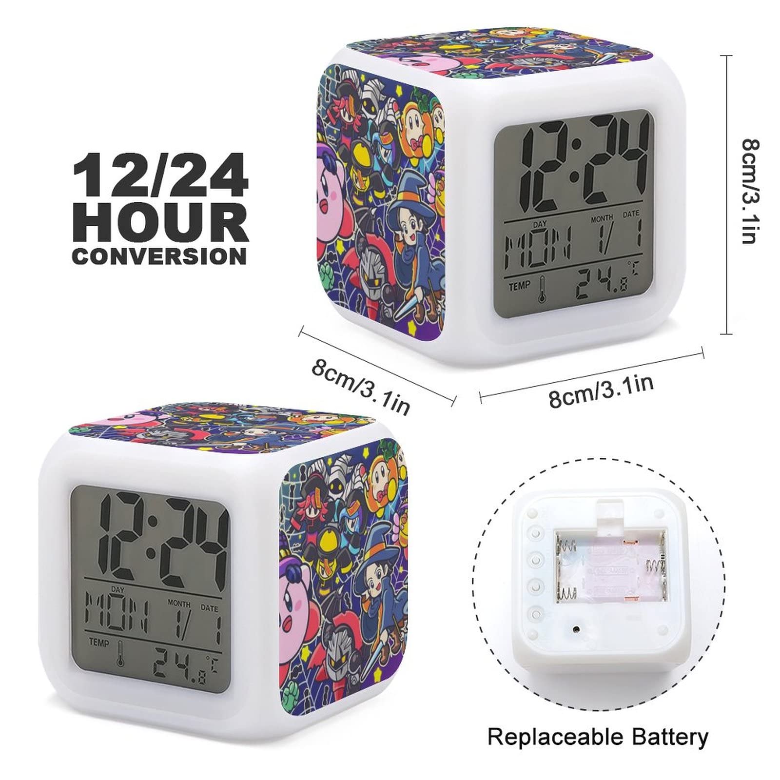 Amazon.co.jp: 星のカービィ 目覚まし時計,目覚まし時計 LED