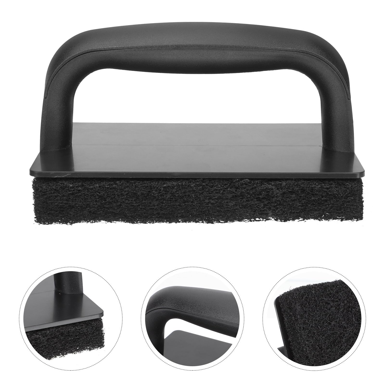 Set de Brosses Cuisine Noires PP pour Nettoyage Barbecue et Plancha