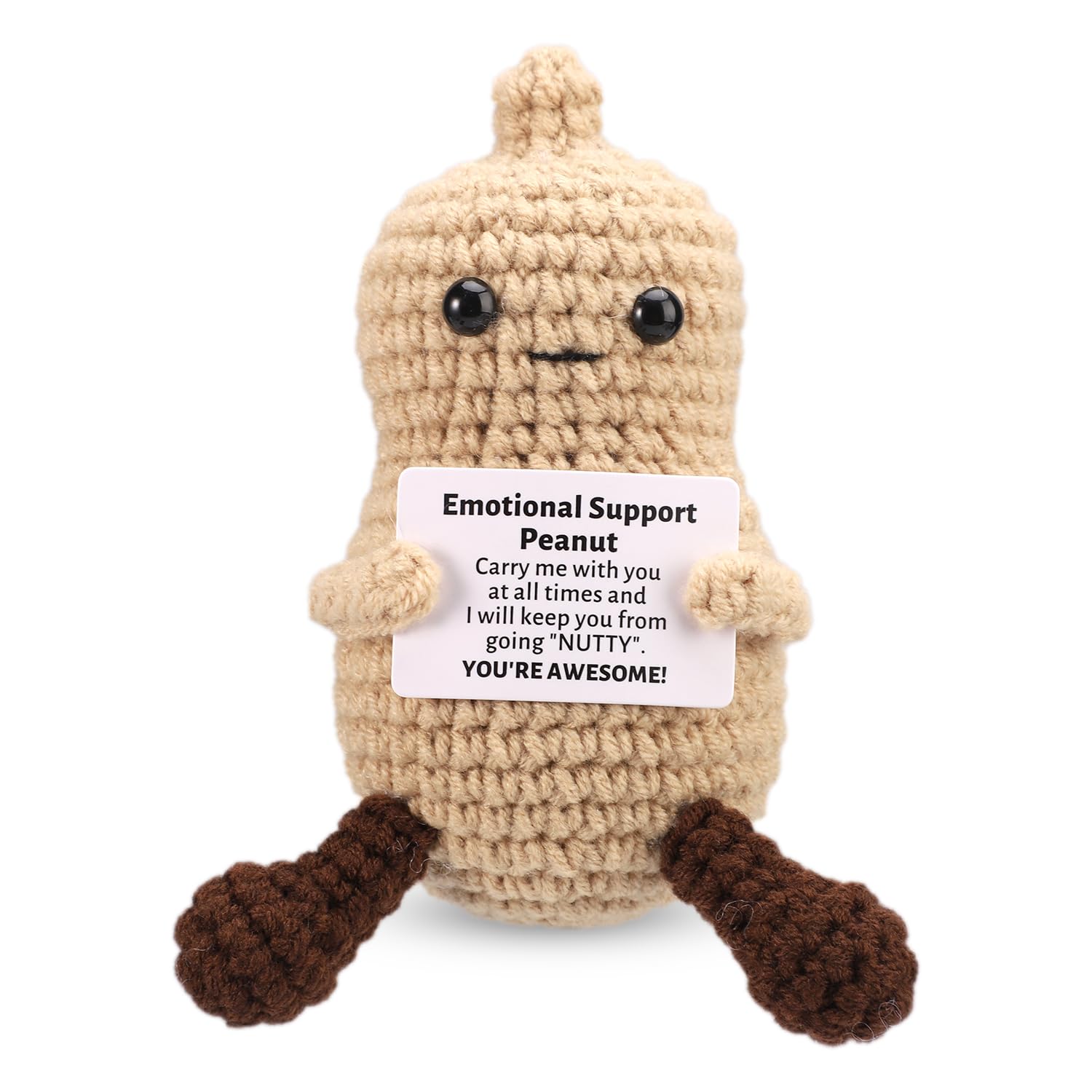TOYMIS Arachidi Positive 10cm Uncinetto Peluche Emozionale Regali