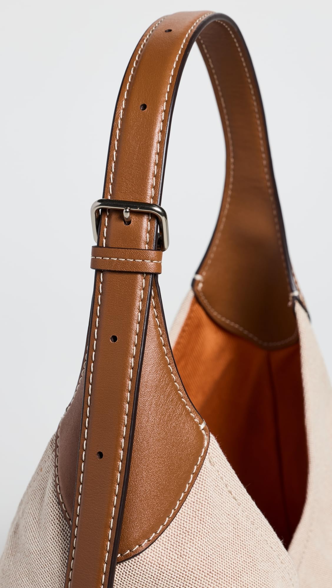 Marc Jacobs The Leather-Trim Canvas Belted Sack Bag
