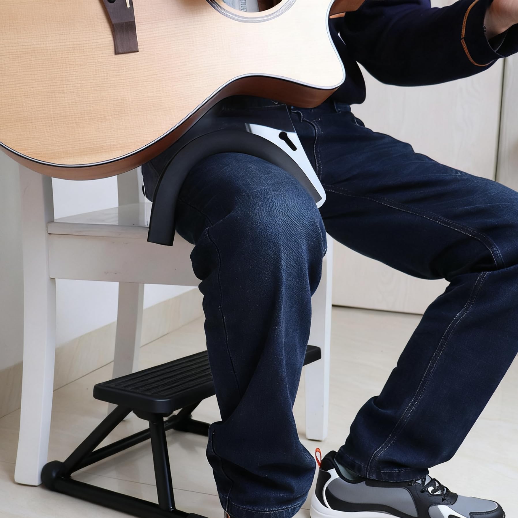 Supporto per chitarra Supporto per chitarra classica con strisce di silicone anti-slip acrilico con ventose per tutti i chitarristi