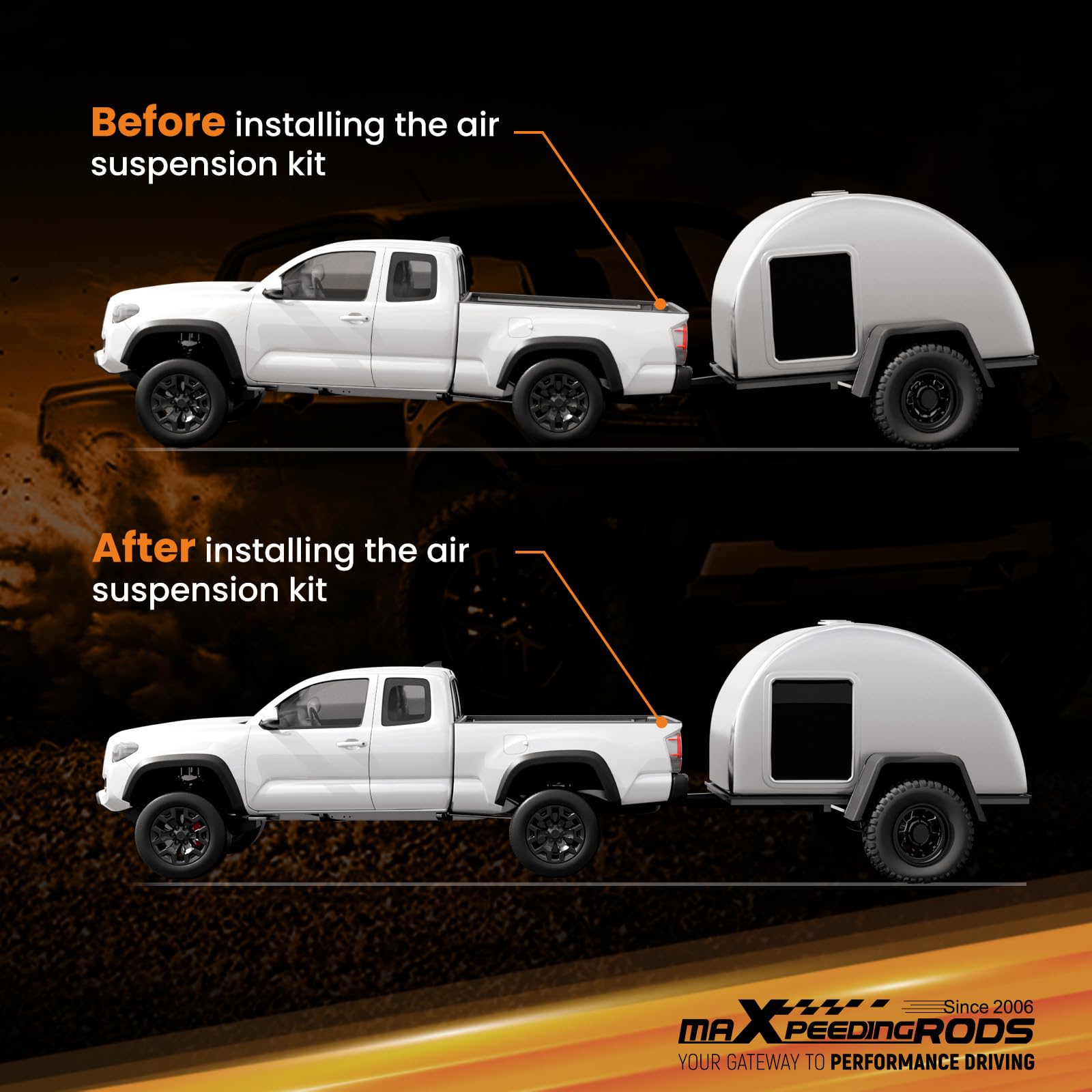 maXpeedingrods Kit Sospensioni Pneumatiche Compressore per Fiat Ducato 230 244 250, per Citroën Jumper, per Peugeot