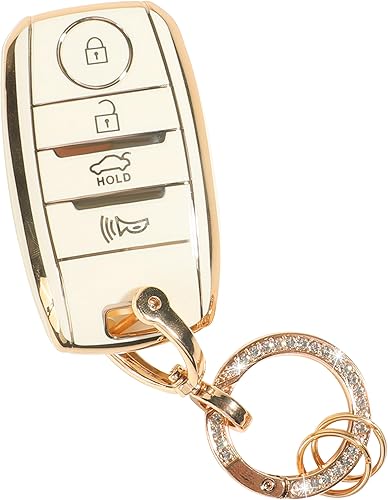 Funda para llavero, carcasa de TPU suave, accesorios de automóvil con llavero, funda para llave de automóvil, protección para llave de automóvil,