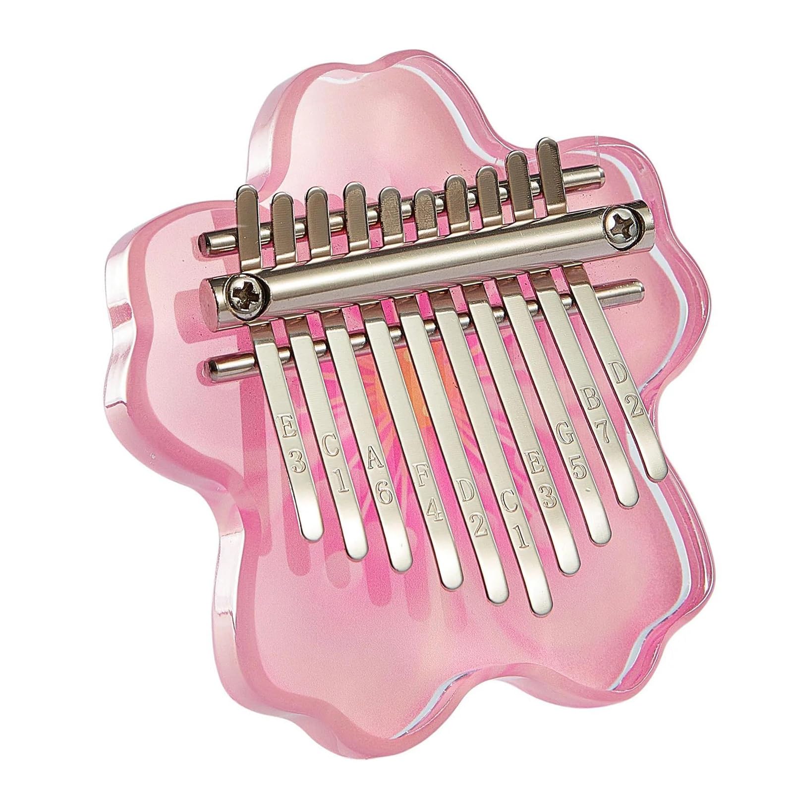 Kalimba Principiantes Kalimba Portátil De 10 Teclas Fabricado En Acrílico Transparente