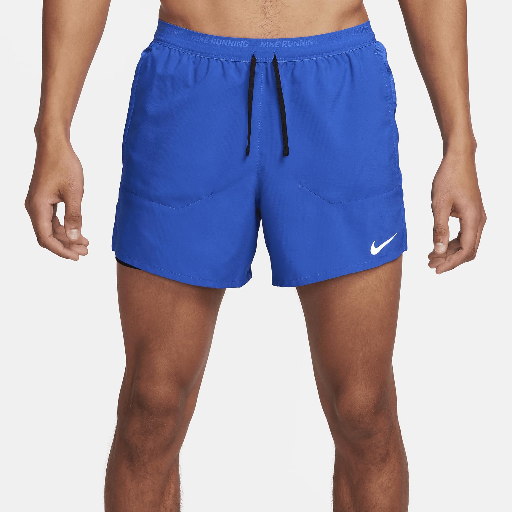 Nike Stride Dri-FIT FN2992-480 - Pantalones cortos de correr 2 en 1 para hombre (Game Royal/Black/Black, FN2992-480)