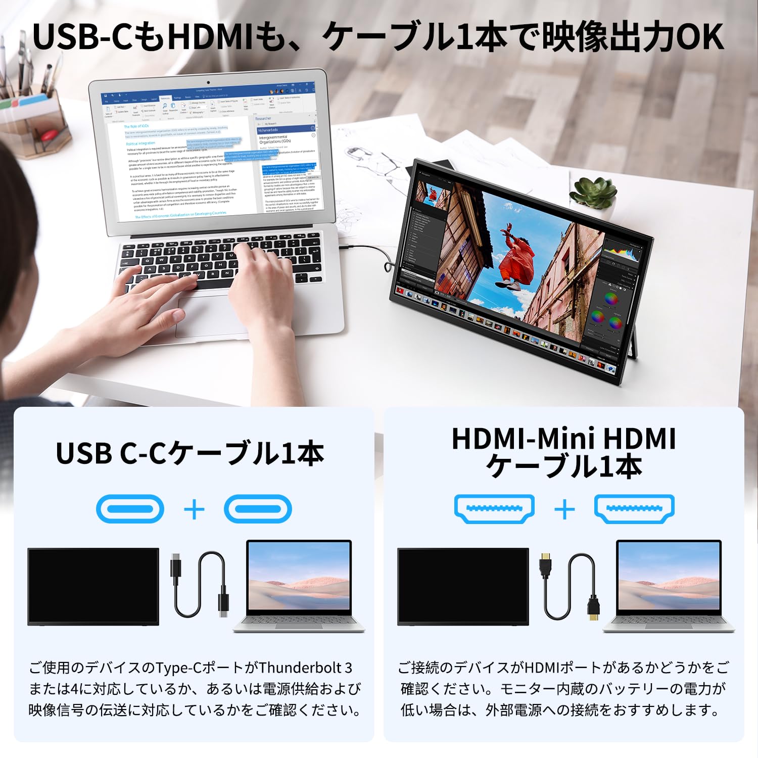 Amazon.co.jp: 【Amazon 限定新登場】ワイヤレス モバイルモニター