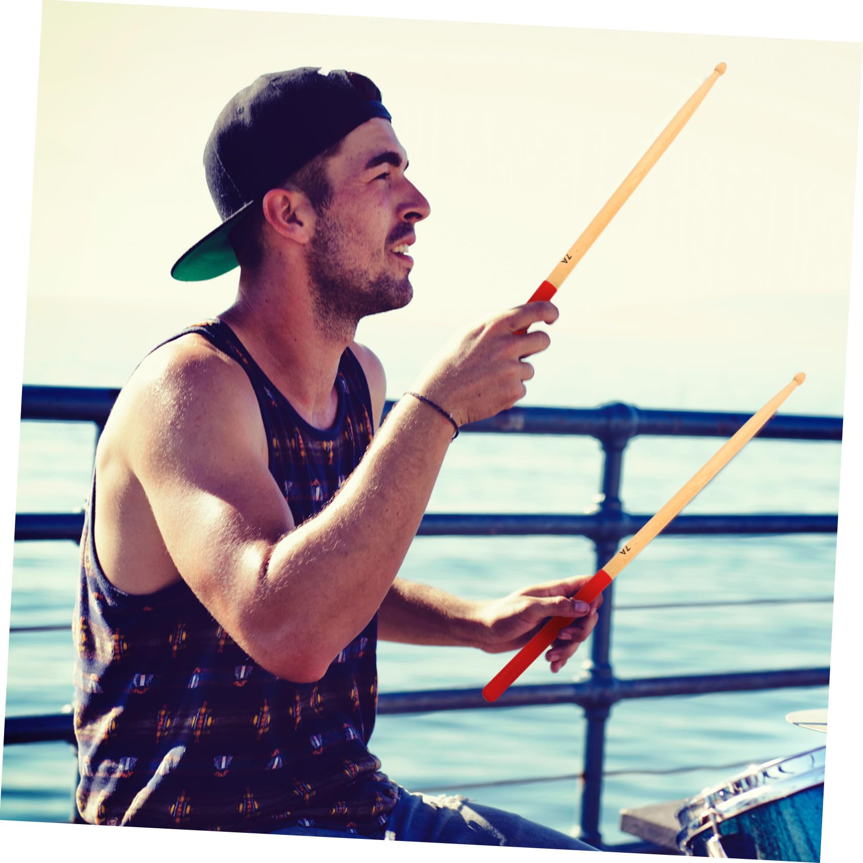Alipis Juego de 6 Pares de Baquetas de Percusión de Arce Empuñadura Cómoda y Superficie Antideslizante para Músicos Adultos en Conciertos y Presentaciones