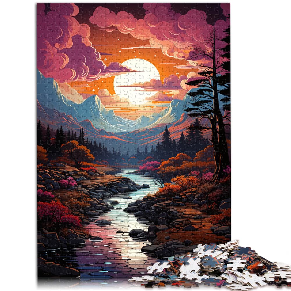 Jigsaw Puzzles for Adults 1000 Piece Beautiful fantasy scenery Jigsaw Puzzle - Challenging Game 50x70cm Enhance love between couples — image 1