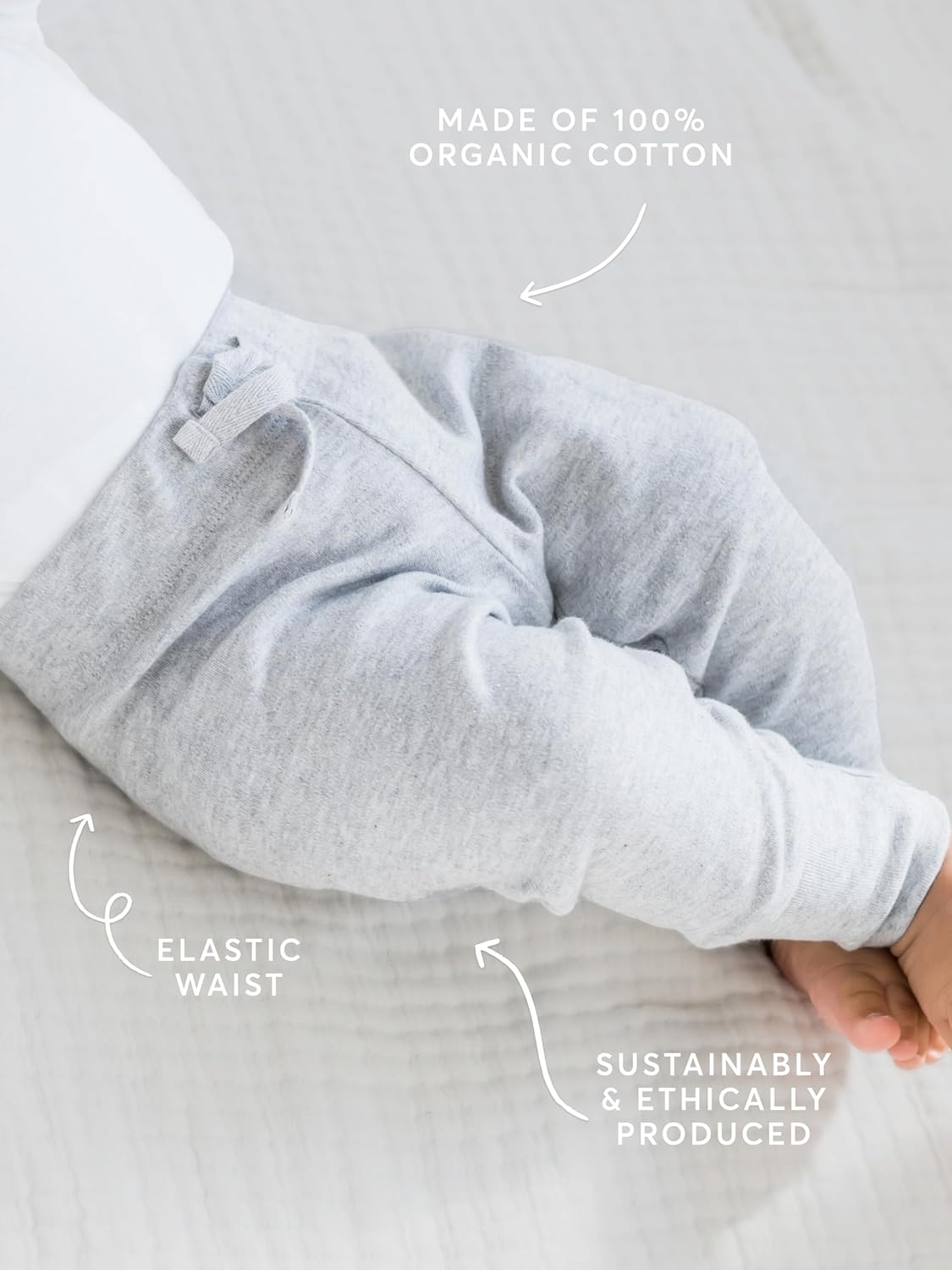 Colored Organics - Cruz Joggers Organic Cotton Baby Pants - Kids & Baby Clothes - Image 3