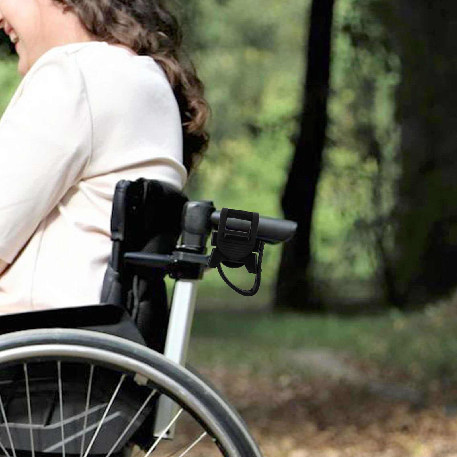 NOLITOY Cane Holder for Walker 2pcs Wheelchair Rollators Crutches Holder Walking Stick Rack Wheelchair Cane Holder Organizer Walking Stick Holder Accessories