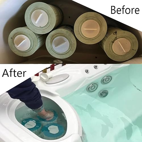 Miniatura 4 de Tapa de tubo vertical de filtro de bañera de hidromasaje de 3-12 pulgadas compatible con balnearios Watkins Hot Springs (1, blanco)