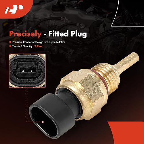 Miniatura 3 de A-Premium Sensor de temperatura del refrigerante del motor 2 pines compatible con Ram 2500 2011-20182020, 3500 2011-20192021, 4500 2011-20182020,