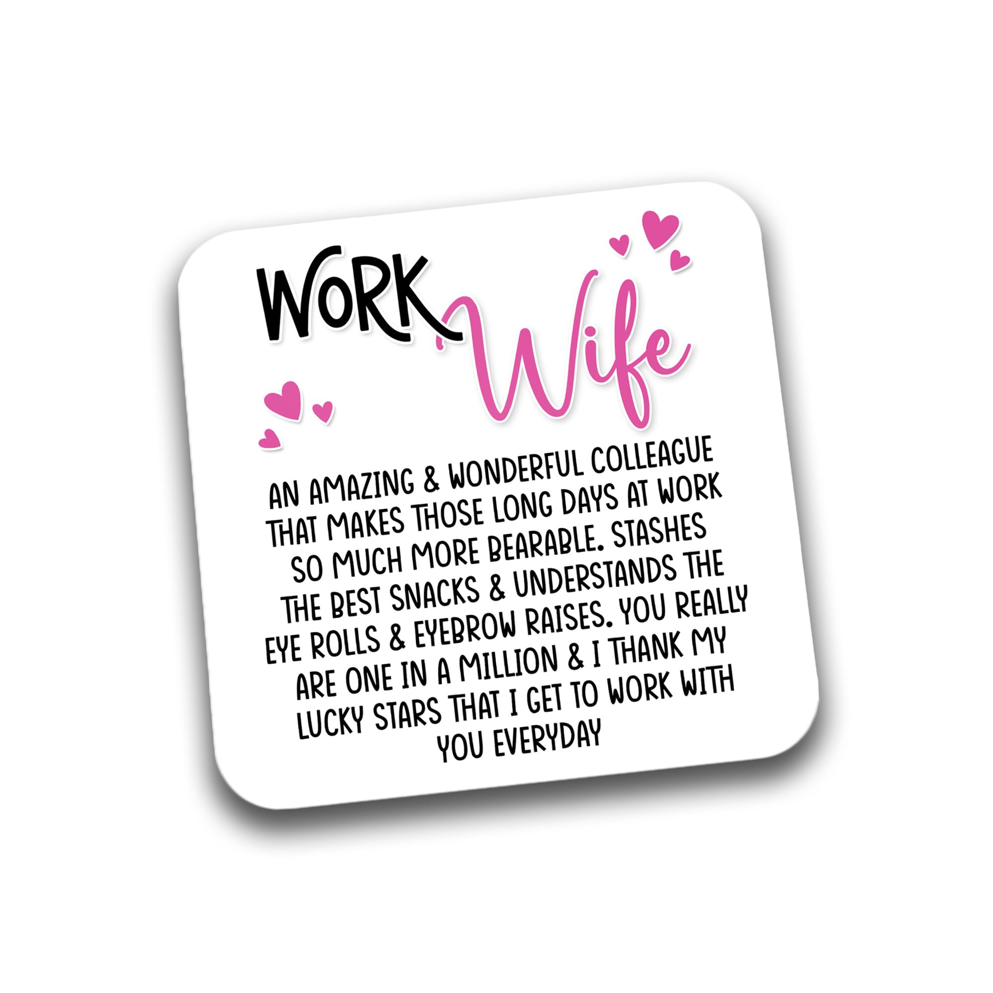 Rib Ticklerz Multicolour - Funny Gift For Colleague - Funny Coaster - Amazing Wonderful Colleague - Friend - Work Wife Bestie Birthday Gift - Secret Santa - Coworker - Dc68