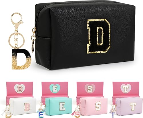 Miniatura 48 de Regalos de cumpleaños para mujeres y ella, bonita bolsa de maquillaje de viaje, bolsas de cosméticos de gran capacidad para mujeres, bolsa de Rosa