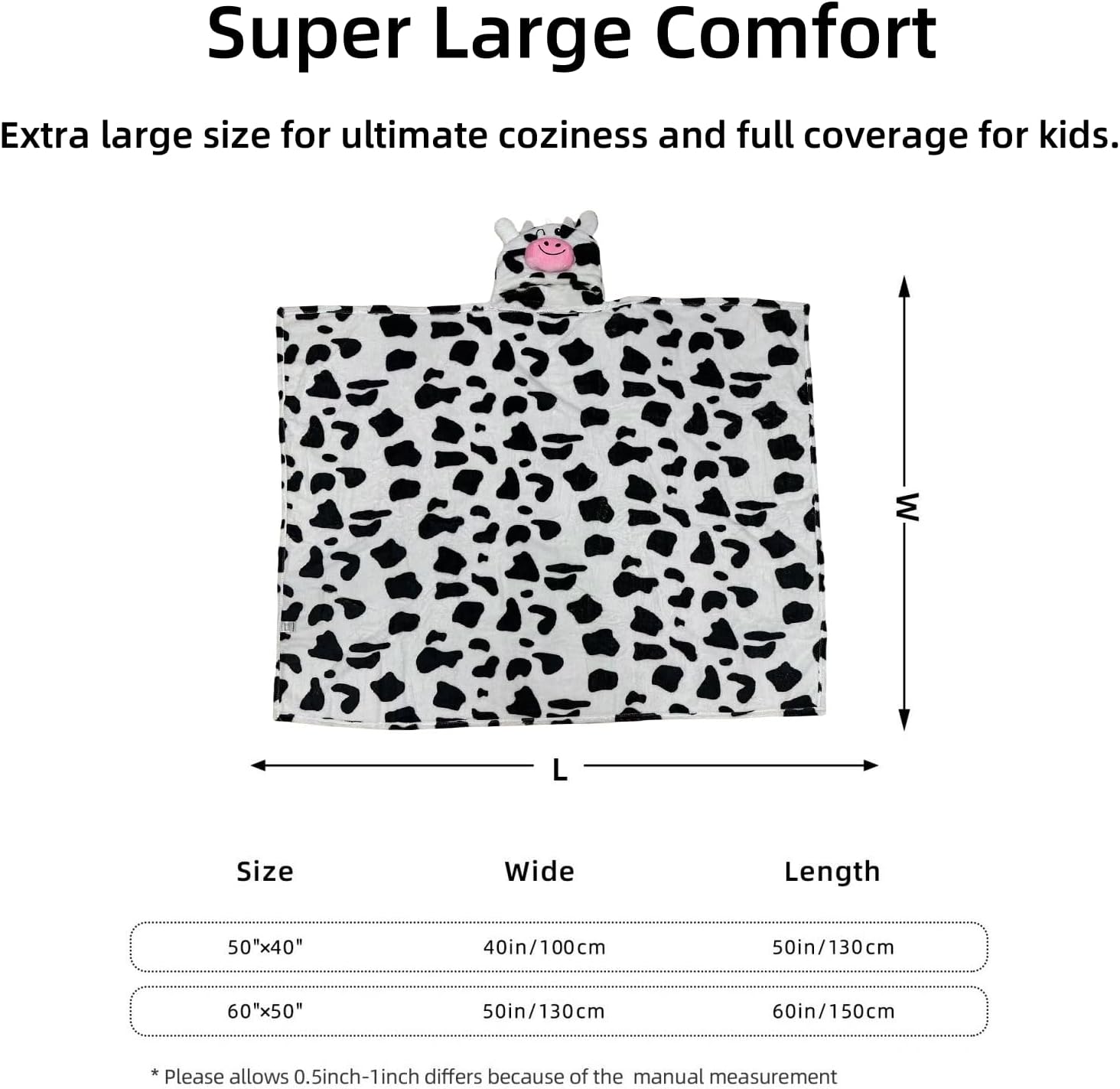 Wearable Blanket Hoodie for Kids Toddlers Hooded Towels Soft Cozy Wearable Throw Blanket Hoodie for Boys Girls - Image 7