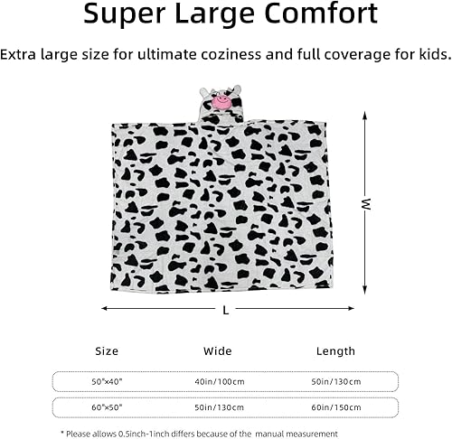 Miniatura 7 de Manta con capucha para niños pequeños, toallas con capucha, suave y acogedora manta de franela