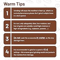 Vista 7 de Accesorio para molinillo de granos para batidora de pie KitchenAid, molinillo de harina completamente metálico de 9 niveles para KitchenAid